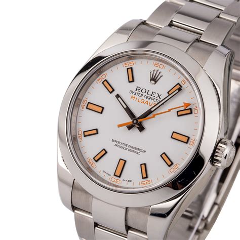 white dial rolex milgauss|rolex milgauss white face.